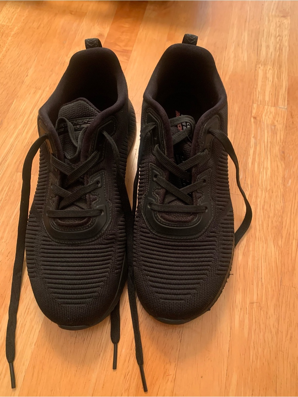 Black Athletic Knit Sneakers